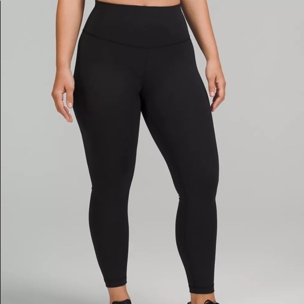 Lululemon Wunder Train Contour Fit High Rise Tight, size 6 length 25”, black